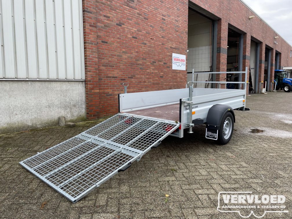 Open Bakwagen Enkelasser Oprijklep Huur Vervloed Aanhangwagens